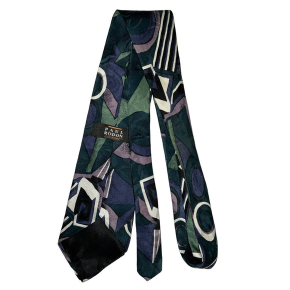 Paul Rodon Men’s Couture 100% Silk Tie - Picture 1 of 5